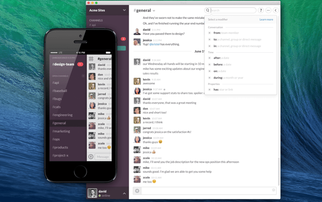 slack instant messaging