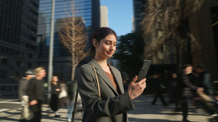 Sony Xperia 1 VIII used outdoors