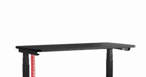 Herman Miller Coyl Gaming Desk in a gaming setup