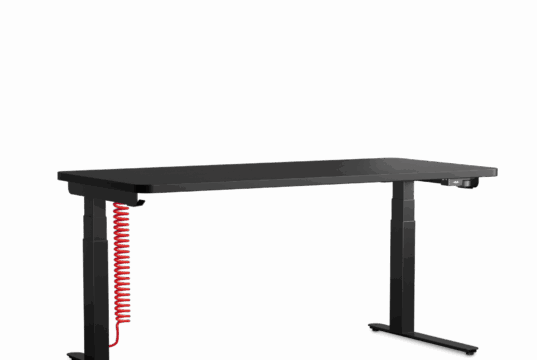 Herman Miller Coyl Gaming Desk in a gaming setup