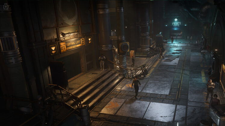Star Citizen official fankit interior corridor scene