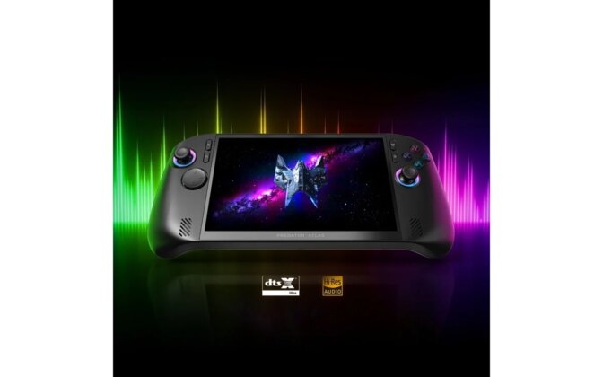 Acer Predator Atlas 8 PA08-I51 press image with controls and display visible