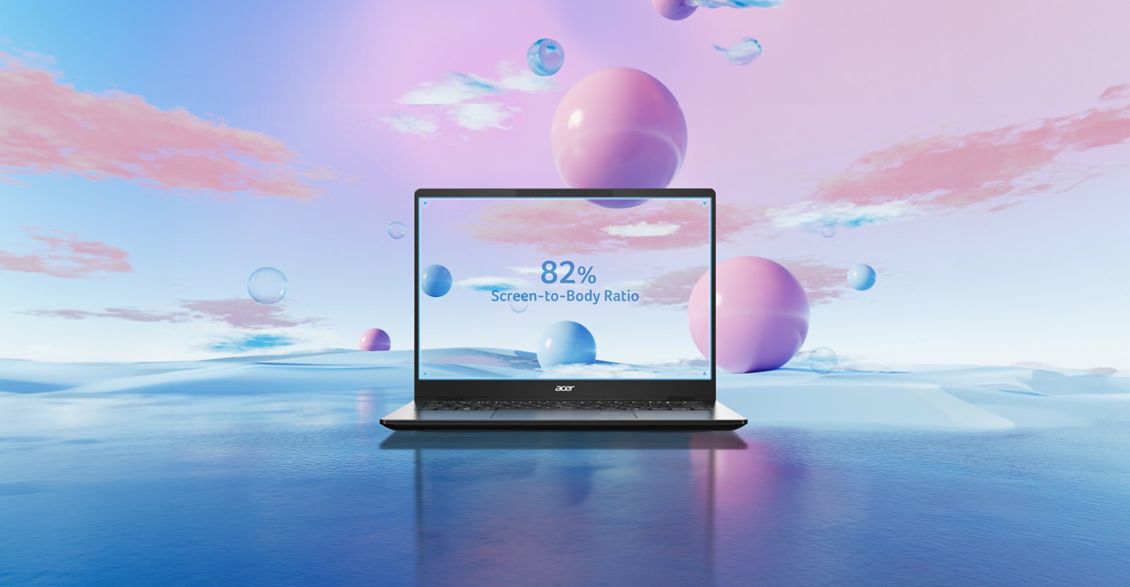 Acer TravelMate P6 14 AI display official Acer image