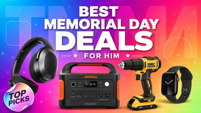Best Memorial Day deals for him with headphones, portable power station, cordless drill, and smartwatch