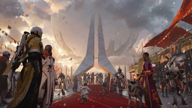 Destiny 2 Monument of Triumph official key art Bungie Destiny 2 Monument of Triumph key art for final live-service update