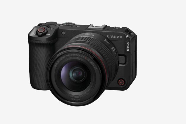 Canon EOS R6 V full-size HDMI and side ports official image