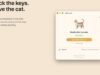 Cats Lock Mac app official screenshot showing a cat-proof keyboard lock utility
