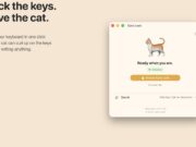 Cats Lock Mac app official screenshot showing a cat-proof keyboard lock utility