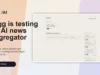 Digg Is Testing an AI News Aggregator Before Its Big Comeback Digg AI news aggregator interface shown in a Tech My Money editorial graphic