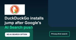 DuckDuckGo installs surge after Google AI Search push graphic