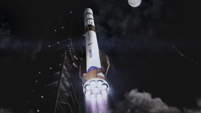 Blue Origin New Glenn official image Blue Origin New Glenn rocket official image