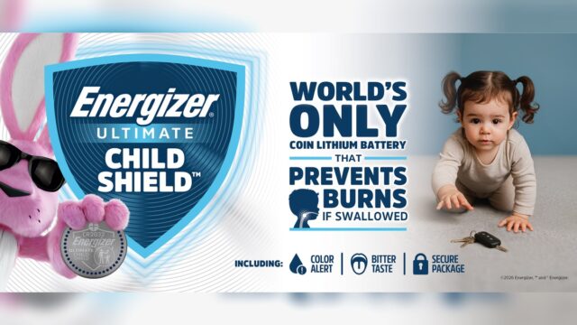 Energizer Ultimate Child Shield campaign image Energizer Ultimate Child Shield batteries prevent ingestion burns campaign image
