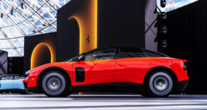 Ferrari Luce Jony Ive LoveFrom electric car side profile