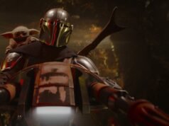 The Mandalorian and Grogu official movie hero image used for Fortnite Watch Party story