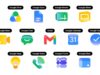 Google app icons gradient redesign