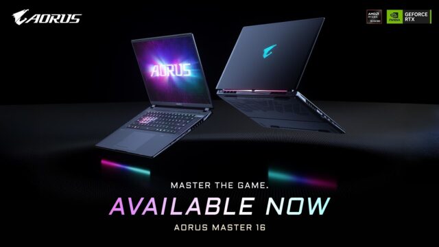 GIGABYTE AORUS MASTER 16 laptop GIGABYTE AORUS MASTER 16 AI gaming laptop