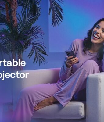 Aurzen Puts Roku TV Inside a Portable Projector Aurzen EAZZE D1R Air portable Roku TV smart projector