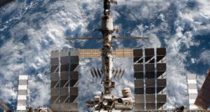 ISS Russian segment air leak near the station Russian module area