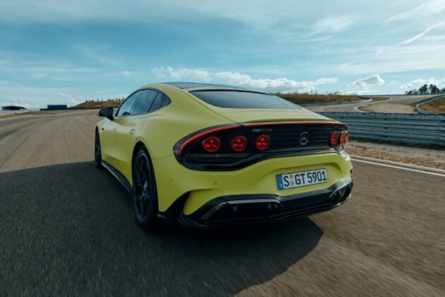 AMG GT EV exterior detail view