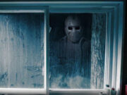 Dead by Daylight Jason Voorhees hockey mask reflection in window