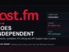 Last.fm independent company graphic showing the Last.fm logo and scrobble continuity