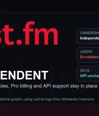 Last.fm Goes Independent, Keeps Scrobbles Safe Last.fm independent company graphic showing the Last.fm logo and scrobble continuity
