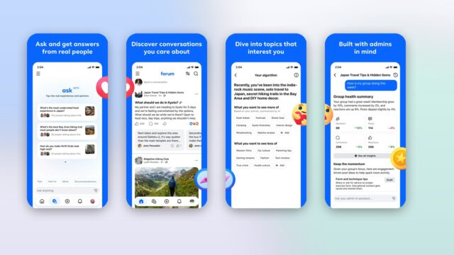 Meta Forum app App Store screenshots for Facebook Groups