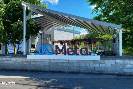 Meta layoffs editorial image from Meta i Almedalen on Wikimedia Commons