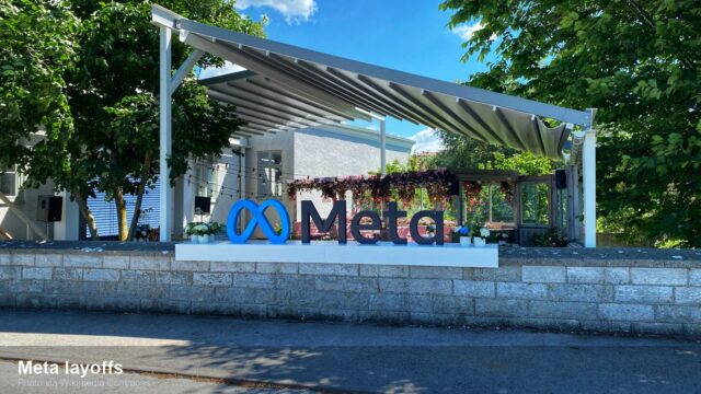 Meta layoffs editorial image from Meta i Almedalen on Wikimedia Commons