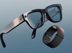 Meta Ray-Ban Display glasses and Meta Neural Band for finger movement typing