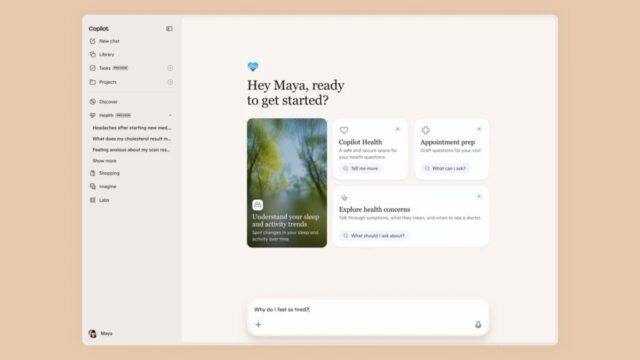Microsoft Copilot Health official preview image Microsoft Copilot Health official preview image