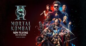 Mortal Kombat II Looks Like It Finally Knows What Movie It Wants to Be Mortal Kombat II official movie artwork with Johnny Cage and fighters
