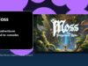 Moss console release graphic featuring official Moss artwork