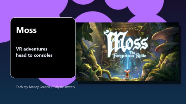 Moss console release graphic featuring official Moss artwork