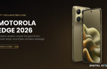 Motorola Edge 2026 Leak Hints at a Flatter, Cleaner Midranger Motorola Edge 2026 leak render from Digital Citizen