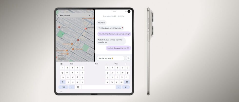 Motorola Razr Fold unfolded display official image