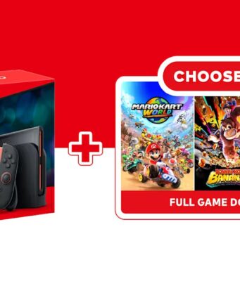 Nintendo’s $500 Switch 2 Bundle Lets You Pick One First-Party Game Nintendo Switch 2 bundle official artwork with console and game choices