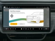 Rivian AI voice assistant displayed on a Rivian infotainment screen