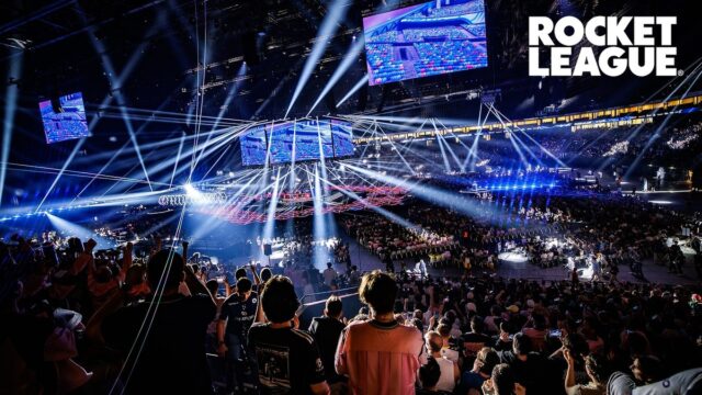 Rocket League Unreal Engine 6 reveal trailer frame from the Paris Major