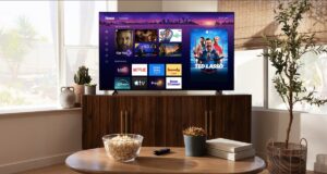 Roku UI Redesign: The new Roku TV home screen redesign displaying personalized recommendation rows.