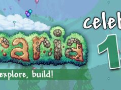 Terraria 15th anniversary official banner from Re-Logic