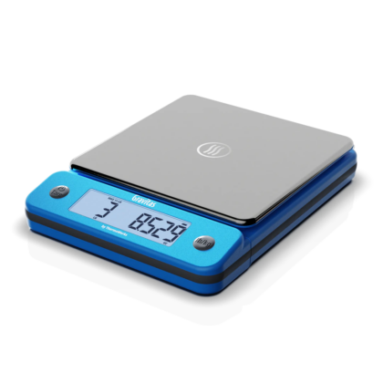 ThermoWorks Gravitas precision kitchen scale in Blue