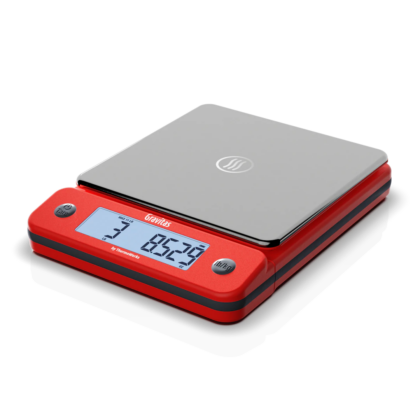 ThermoWorks Gravitas precision kitchen scale in Red