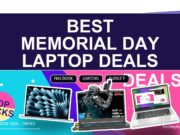 Best Memorial Day laptop deals poster mjhero with MacBook MSI gaming laptop and HP Chromebook picks