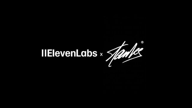 ElevenLabs and Stan Lee partnership logo lockup