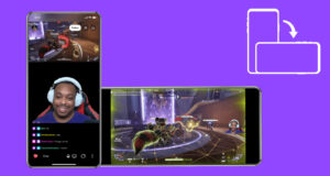 Twitch Dual Format feature showing vertical and horizontal stream views