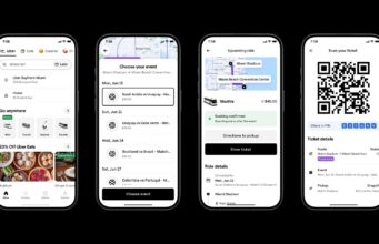 Uber World Cup shuttles booking screens in the Uber app