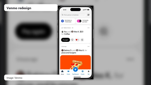 Venmo redesign reference image