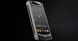 Vertu Ti Android luxury smartphone with leather and metal body