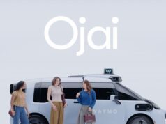 Waymo Ojai Robotaxi Opens to First Riders Waymo Ojai robotaxi official exterior image with riders standing beside the vehicle